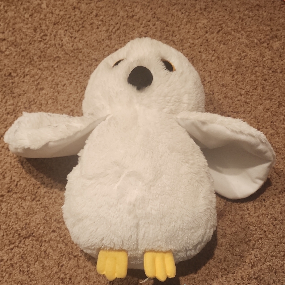 Plush White and Yellow Hedwig Harry Potter Owl Stuffed Animal